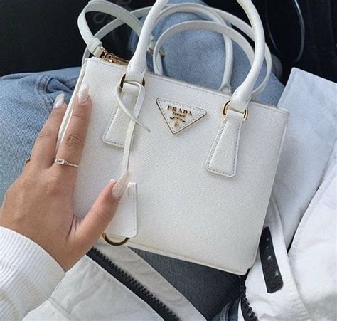 prada white purse w lady design|small white prada purse.